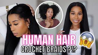 HUMAN HAIR CROCHET BRAIDS | START TO FINISH INSTALLATION | COILYCUE