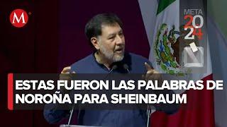 Gerardo Fernández Noroña dedica unas palabras a Claudia Sheinbuam