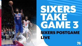 Joel Embiid drops 50 points! Sixers win Game 3 vs. Knicks | Sixers Postgame Live