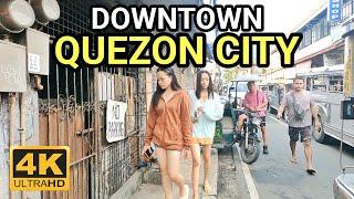 DOWNTOWN QUEZON CITY | WALKING BUSY FAMOUS STREET in NOVALICHES PROPER PHILIPPINES [4K] 