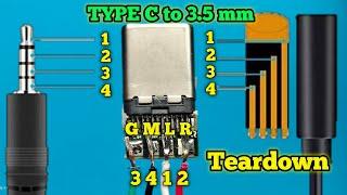 Type C to 3.5 mm Audio Adapter Teardown & Complete Wiring Diagram