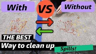 HOW TO CLEAN SPILLS FROM CARPET// IS Carpet Protector worth it??