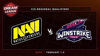 NaVi vs Winstrike Game 1 - DreamLeague S11 CIS Qualifier: Losers' Round 1