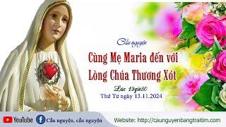 Buổi cầu nguyện "Cùng Mẹ Maria đến với LTXC" ngày 13/11/2024 lúc 8g30 tối - Giờ Washington - Hoa Kỳ