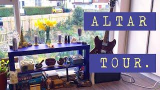 My Altar Tour!  {small space edition} ~ Tools, decorations, books, layout