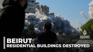 Beirut under bombardment: Residential buildings destroyed in southern suburb