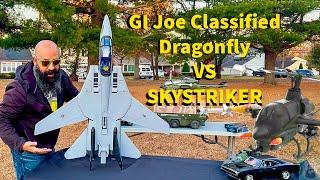 GI Joe Classified HasLab Dragonfly & 6 inch scale SKYSTRIKER: DOES SIZE MATTER?!?