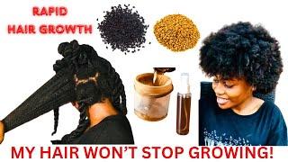 I USED KALONJI AND FENUGREEK HAIR GROWTH SEEDS ON MY HAIR AND NOW MY HAIR WON’T STOP GROWING.