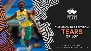 Hibbert breaks CR for triple jump gold | World Athletics U20 Championships Cali 2022