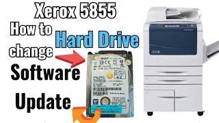 How To Change Hard Drive in Xerox 5855 - Install The Software #copier