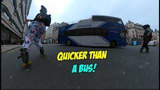 Roller Skaters vs London Round About At Rush Hour | Ghost Boot Sighting