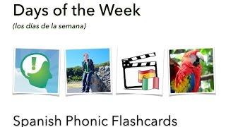 LEAF Spanish Phonic Flashcards: Days of the Week