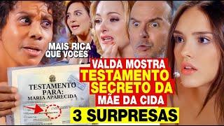 RESUMO CHEIAS DE CHARME - Valda MOSTRA TESTAMENTO da mãe da Cida! ela fica rica!