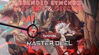 Advanced branded synchro gameplay | Easy tips & Decklist.