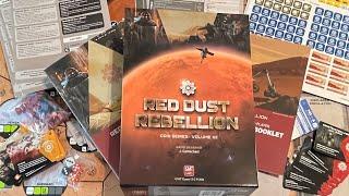 Red Dust Rebellion (GMT) - Unbox & Overview - COIN Vol. XII