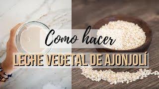 COMO HACER LECHE VEGETAL DE AJONJOLI   ꟾ MELISSA OVIEDO