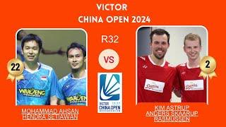 M AHSAN/HENDRA SETIAWAN (INA) VS KIM ASTRUP/ANDERS SKAARUP R (DEN) | CHINA OPEN 2024