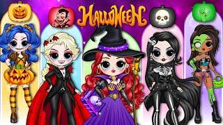 Elsa, Wednesday & Ladybug Get SPOOKY Halloween Custom Makeovers!