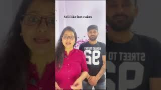 Idiom | SELL LIKE HOT CAKES  | Learn Daily use English Sentences | Preeti and Sachin | #shorts