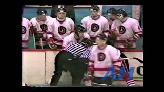 QMJHL Mar. 27, 1987 Drummondville Voltigeurs v Granby Bisons (melee) Martin Fecteau v Martin Simard
