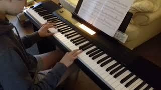 Ted Playing Piano - His First Song