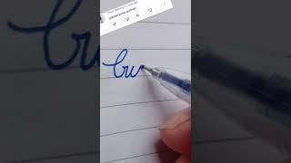 Gurman nae in cursive writing #cursive#writing#gurman#khushicursivewriting#improeyourwriting#short