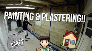 It Is Time To RENOVATE Our New House!! Garage Painting & Ceilings Plastered!