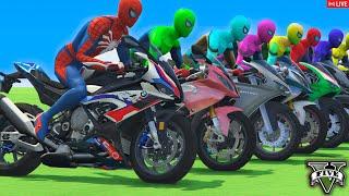 GTA 5 | Epic Ragdoll -Funny SpiderMan VS Minions On Rainbow Bridge (Euphoria Physics)#1