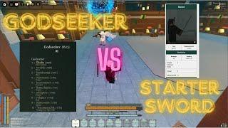 This Godseeker got 5 barred by starter sword... | Deepwoken