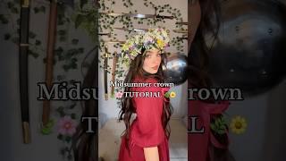 Midsummer crown tutorial  Wearing Son de Flor - use FANTASYBYHELGAM5 for a discount! #midsummer