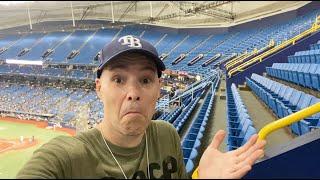 ALONE IN THE UPPER DECK?! Bizarre experience at Tropicana Field