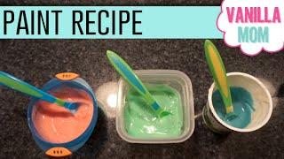 DIY Edible Finger Paints Recipe For Babies & Children | Safe, Non-toxic