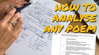 How To Analyse A Poem | Analysing Simon Armitage's 'Mother Any Distance...'