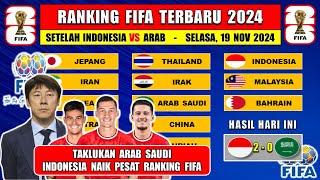 RESMI INDONESIA NAIK PESAT ~ RANKING FIFA TERBARU 2024 SETALAH INDONESIA vs ARAB SAUDI