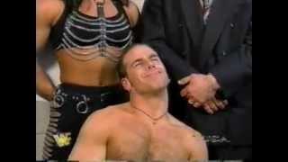 Shawn Michaels moons the camera