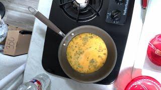 Hippie Breakfast with Wild Onions from the Homestead