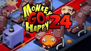 Игра "Счастливая Обезьянка 24" (Monkey GO Happy 24) - прохождение
