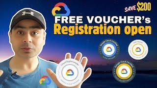 Free Vouchers Google Cloud Certification | 6 GCP Certificates (Limited offer) #gcp #cloudcomputing