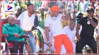 VIDEO: ANGALIA DIAMOND, HARMONIZE na ALIKIBA Walivyo TUNISHIANA MISULI Mbele ya MAGUFULI - DODOMA