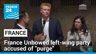 France's "New Popular Front" divided as France Unbowed party accused of "purge" • FRANCE 24