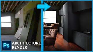 interior design with Photoshop - home renovation