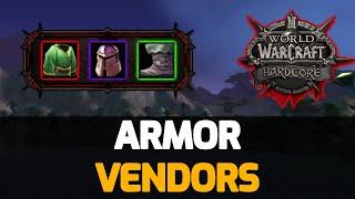 Armor Vendors to Level Faster in Classic WoW