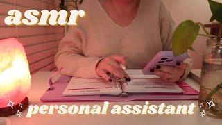 ASMR Relaxing Personal Assistant   Soft Spoken  Writing, Phone Tapping, Paper Sounds