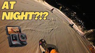 Insta360 Ace Pro 2 Low Light Test : Night Snowboarding In AUSTRIA