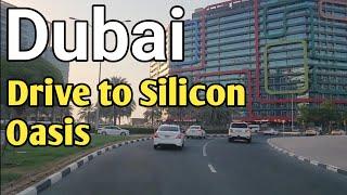 Dubai car drive from international city to Silicon Oasis Dubai 4K Video 2024