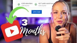 How to grow a YouTube channel Zero to 1000 subs in 3 months