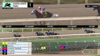 Accuracy wins Race 1 on Saturday, October 19 at Santa Anita Park