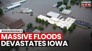 US Weather News | Flooding Wreaks Havoc In Iowa | Train Bridge Collapses Into River | US Heatwave