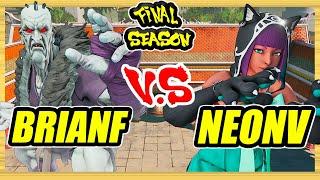 SFV CE  BrianF (Oro) vs NeonV (Menat)  Ranked Set  Street Fighter 5