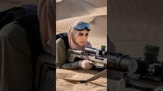 The Radiant Smile of a Female Warrior  #ai #military #warriorwoman #sniper